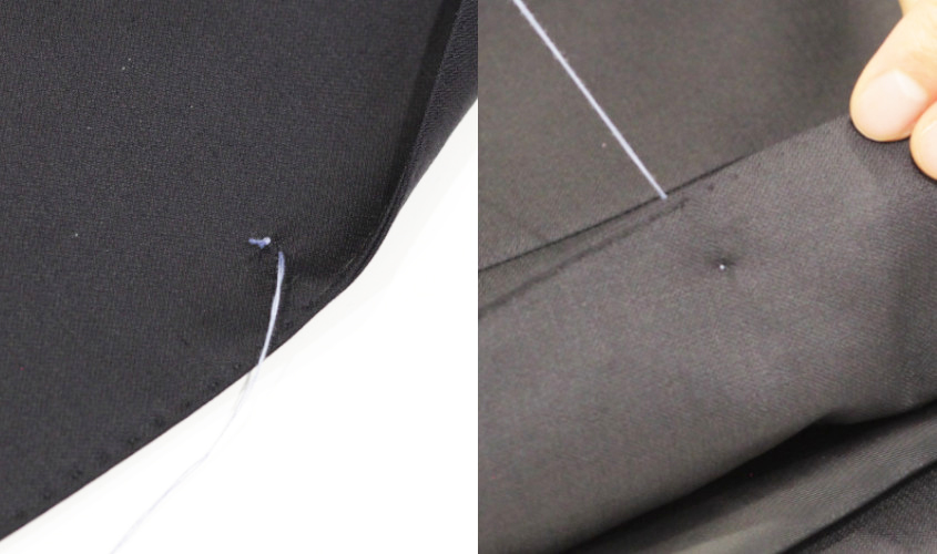 スーツのボタンの直し方、修理の仕方を解説　２