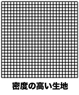 綾織りの生地スーツ