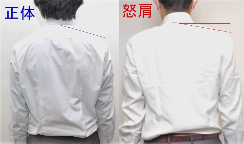 怒り型の体型に合わせたスーツ